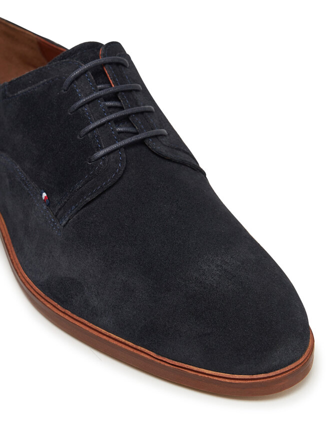 Tommy Hilfiger Félcipő Tommy Hilfiger Hilfiger Thunit Suede Shoe FM0FM05377 Sötétkék