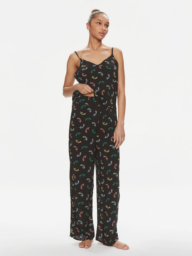 DKNY DKNY Pyjama YI50005 Schwarz Regular Fit