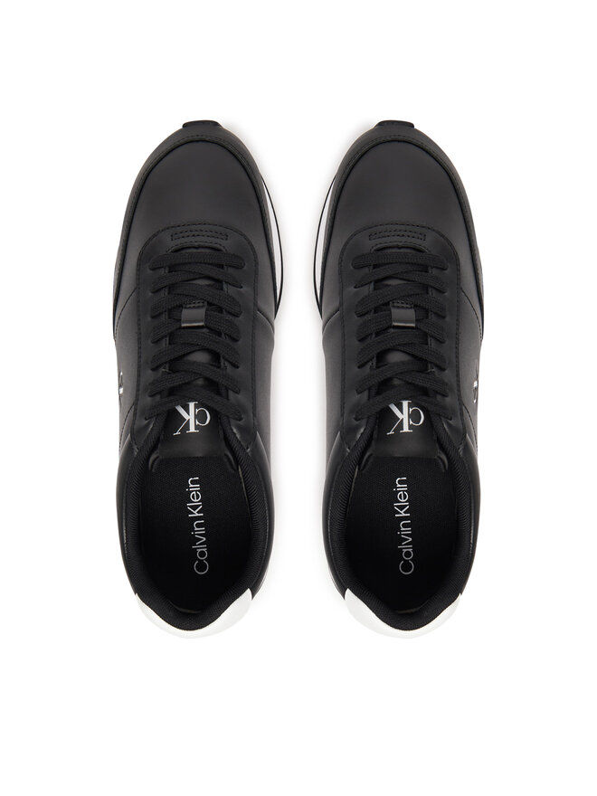 Calvin Klein Tenisice Calvin Klein Retro Runner Ess Lth YM0YM01355 Crna