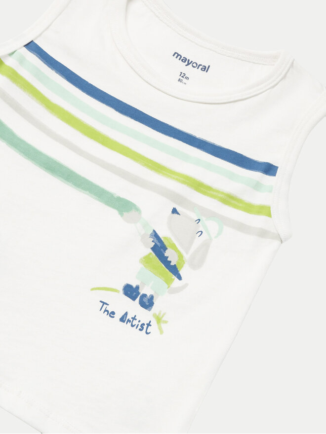 Mayoral Mayoral Σετ 2 T-Shirts 01032 Μπλε Regular Fit