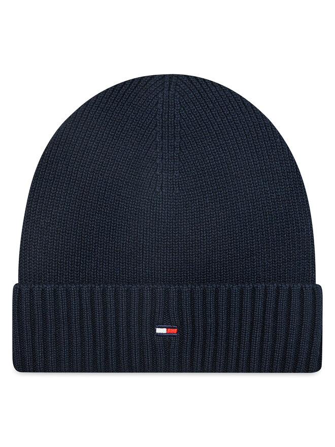 Tommy Hilfiger Căciulă Tommy Hilfiger Small Flag AU0AU01526 Bleumarin