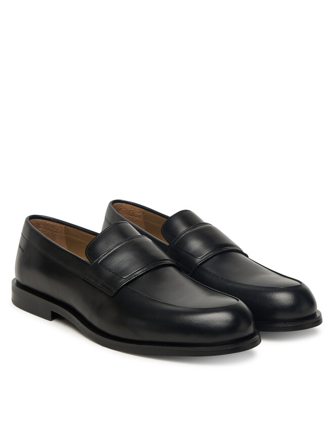 Calvin Klein Slipper Calvin Klein Ess Rubber Band Loafer Lth HM0HM01923 Schwarz