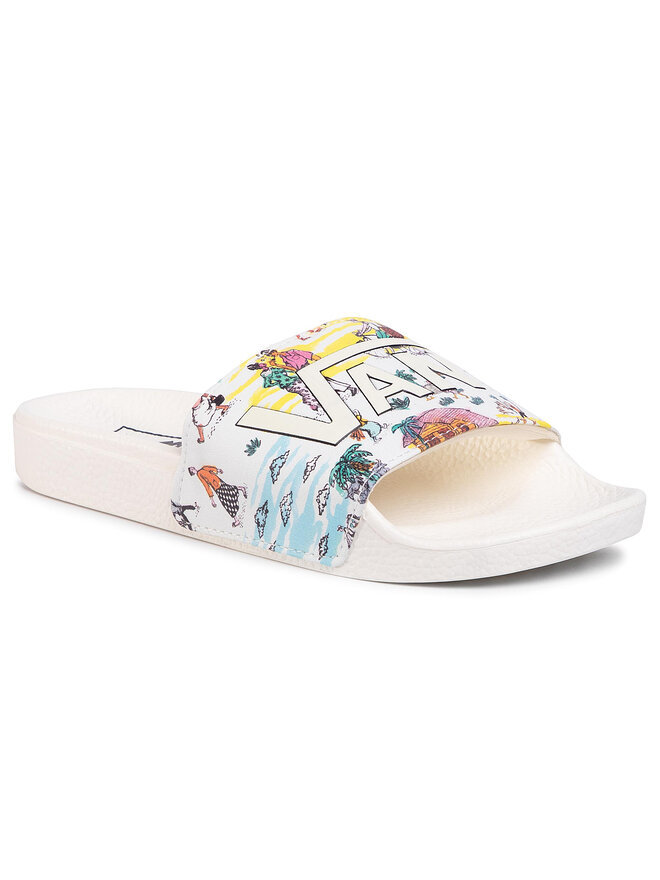 Chanclas Vans Slide On VN0004KIW941 Blanco zapatos.es