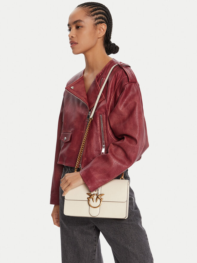 PINKO Handtasche PINKO Love One Classic ST.CL Al 25-26 PLTT 105857 A0F1 Weiß