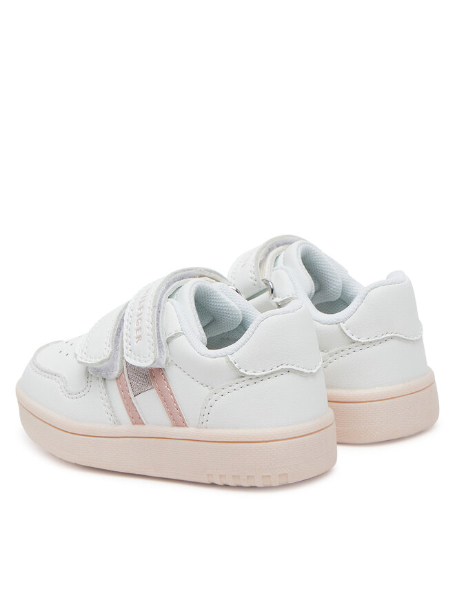 Tommy Hilfiger Αθλητικά Tommy Hilfiger Flag Low Cut Velcro Sneaker T1A9-33730-1439 M Λευκό