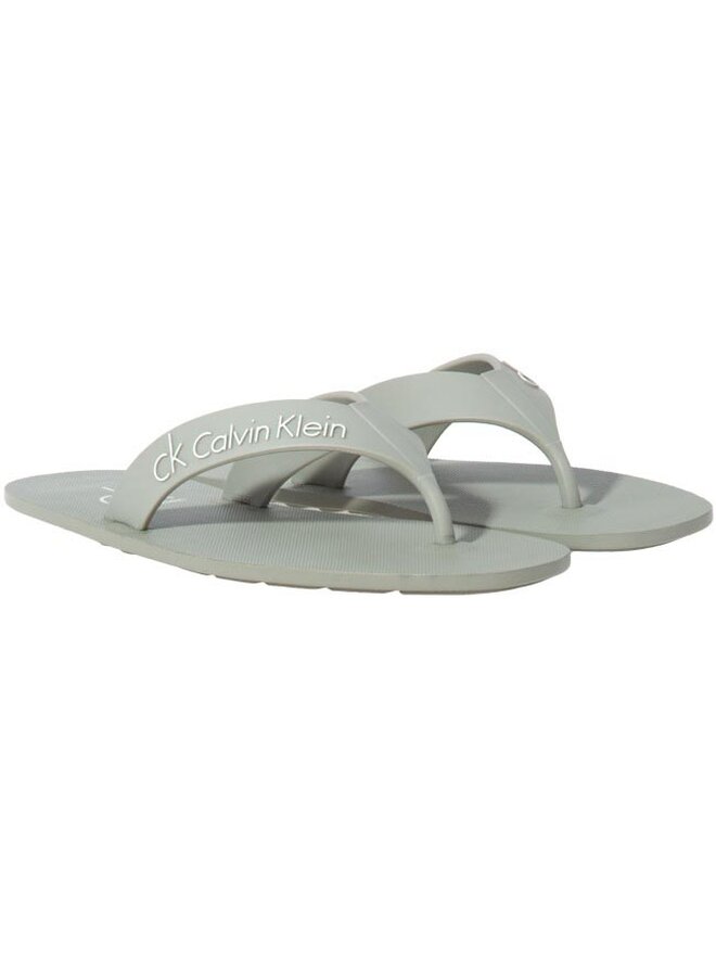 Calvin Klein Jeans Zehentrenner Calvin Klein Jeans Ian Tr Strap + Logo O10334 Grau