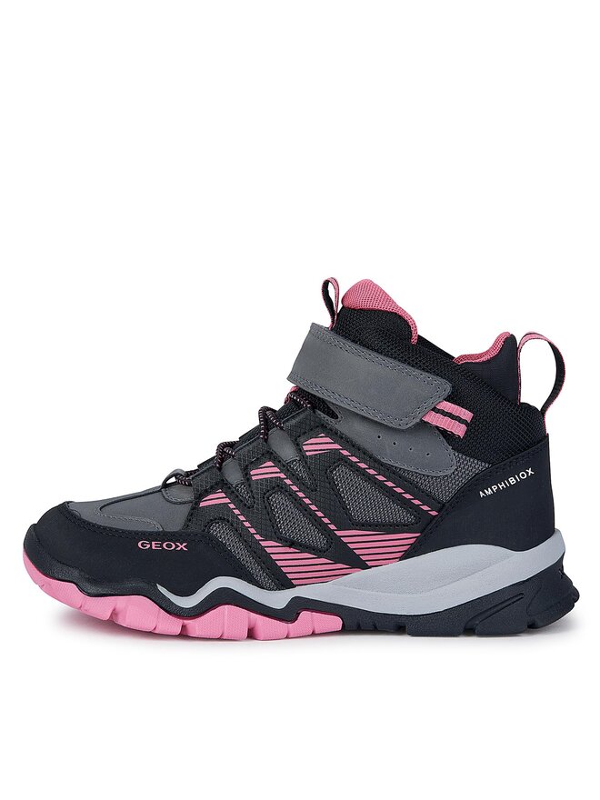 Geox Sneakersy Geox J Montrack Girl B Ab J36LHA 0FUME C9A8N S Sivá