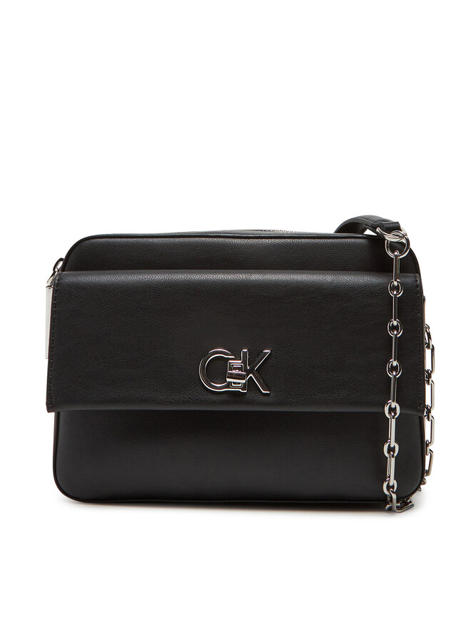 Calvin Klein Ročna torba Calvin Klein Ck Re-Lock Pocket Camera Bag LV04F3102G Črna