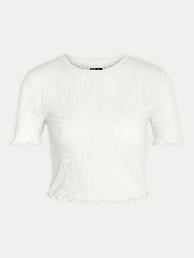 Noisy May Noisy May Marškinėliai Judy 27027990 Balta Slim Fit