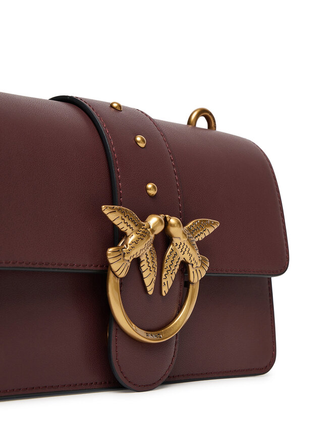 PINKO Τσάντα PINKO Love One Mini ST.CL Al 25-26 PLTT 105856 A0F1 Μπορντό
