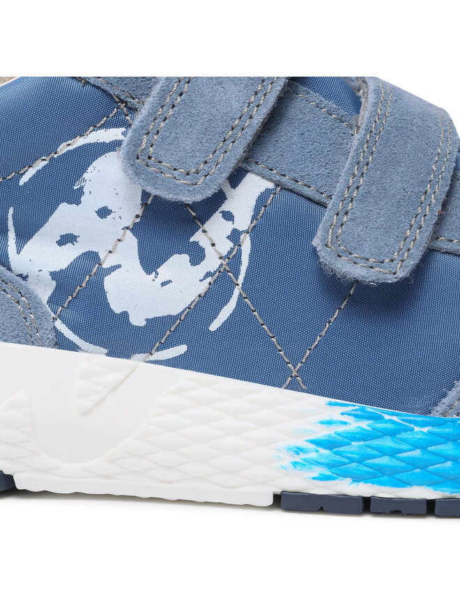 Sneaker Per Bambini NATURINO JESKO VL. | Tessuto Tecnico E Suede, Chiusura A Velcro, Blu