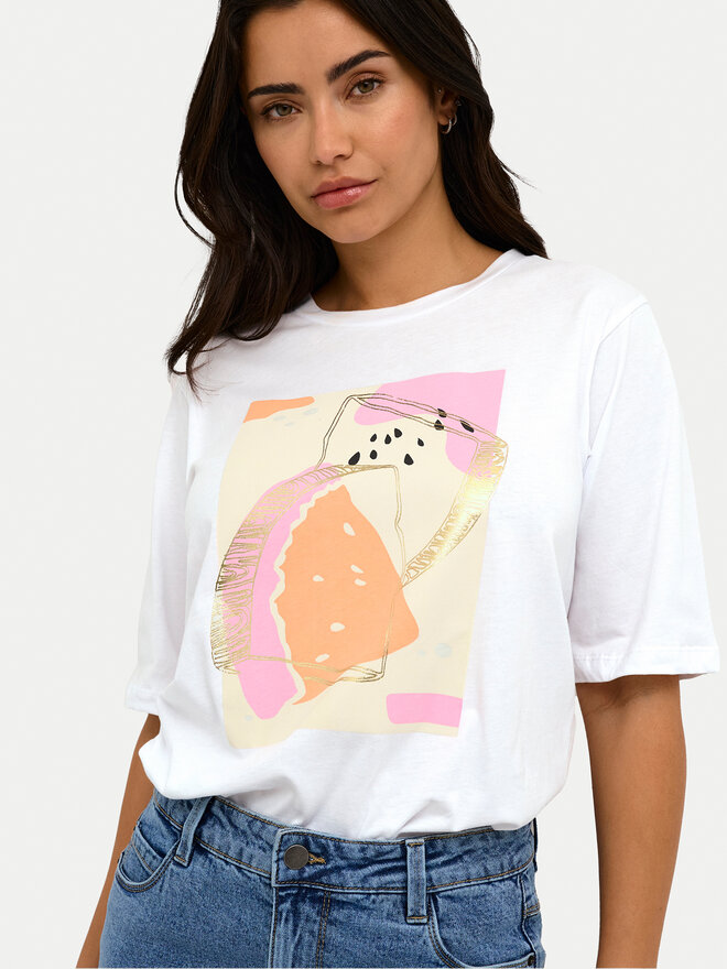 Kaffe Kaffe T-Shirt Mira 10508592 Weiß Regular Fit