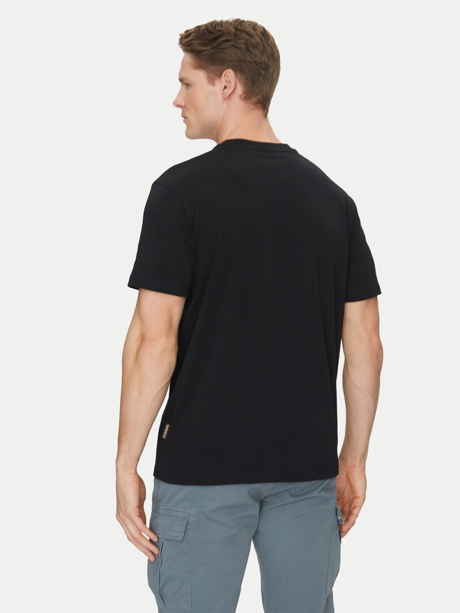 Napapijri Napapijri Majica S-Buti NP0A4INM Črna Regular Fit