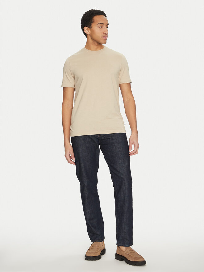 BOSS BOSS T-Shirt Thompson 01 50468347 Beige Regular Fit