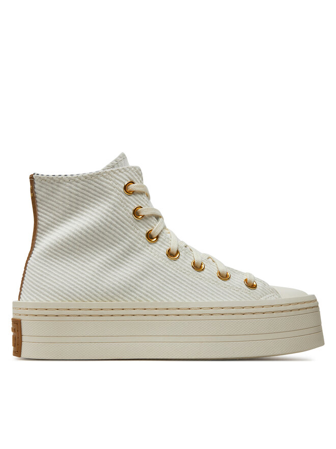 Scarpe da ginnastica Converse Chuck Taylor All Star Modern Lift Platform Corduroy A07204C Beige escarpe