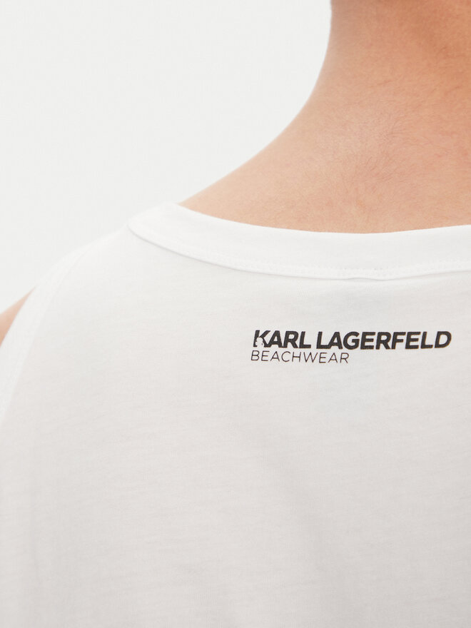 KARL LAGERFELD KARL LAGERFELD Tank top A1M46069 Λευκό Regular Fit