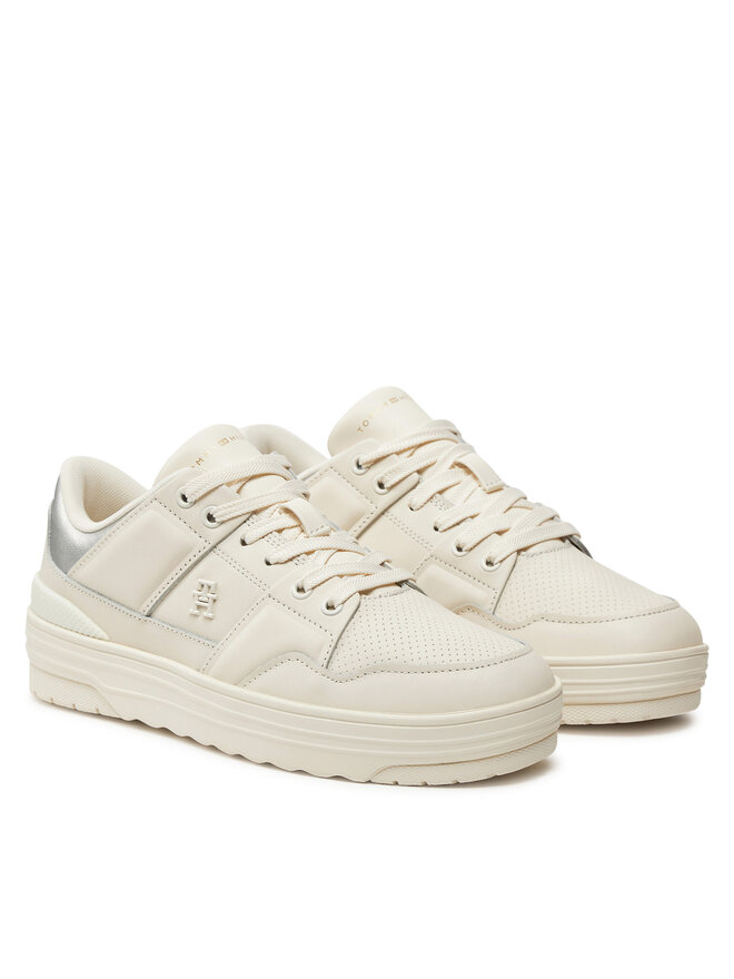 Tommy Hilfiger Sneakersy Tommy Hilfiger FW0FW08326 Beżowy