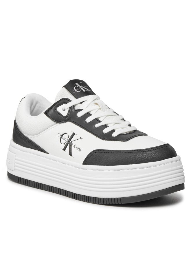 Calvin Klein Jeans Sportcipők Calvin Klein Jeans Bold Flatf Low Lace Mix Ml Fad YW0YW01316 Fekete
