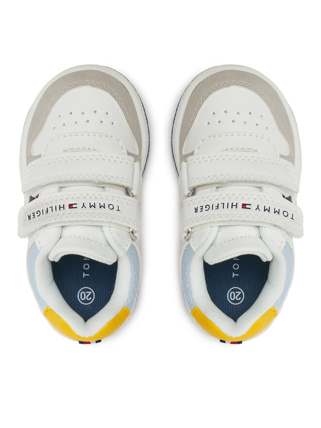 Tommy Hilfiger Αθλητικά Tommy Hilfiger Flag Low Cut Velcro Sneaker T1X9-33844-1269 M Λευκό