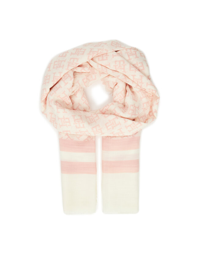 Tommy Hilfiger Szal Tommy Hilfiger Beach Summer Mono Scarf AW0AW16030 Écru