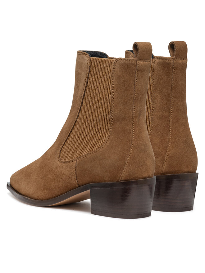 Geox Polokozačky Geox D Texica D46MYA 022NH C6372 Hnědá