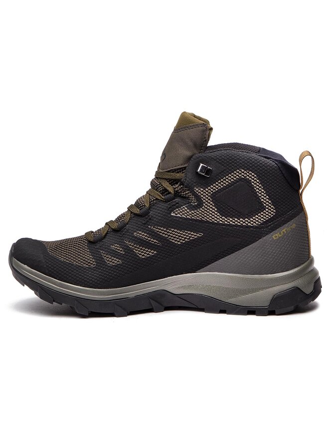 Trekkingschuhe Salomon Outline Mid Gtx GORE TEX 404763 27 V0 Schwarz eschuhe