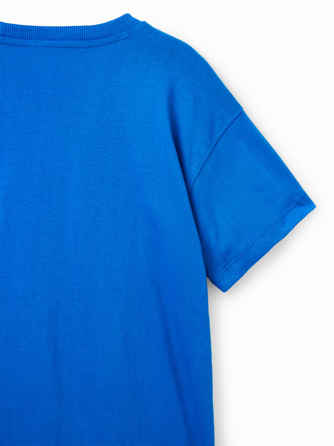 Desigual Desigual Camiseta 23SBTK09 Azul Regular Fit
