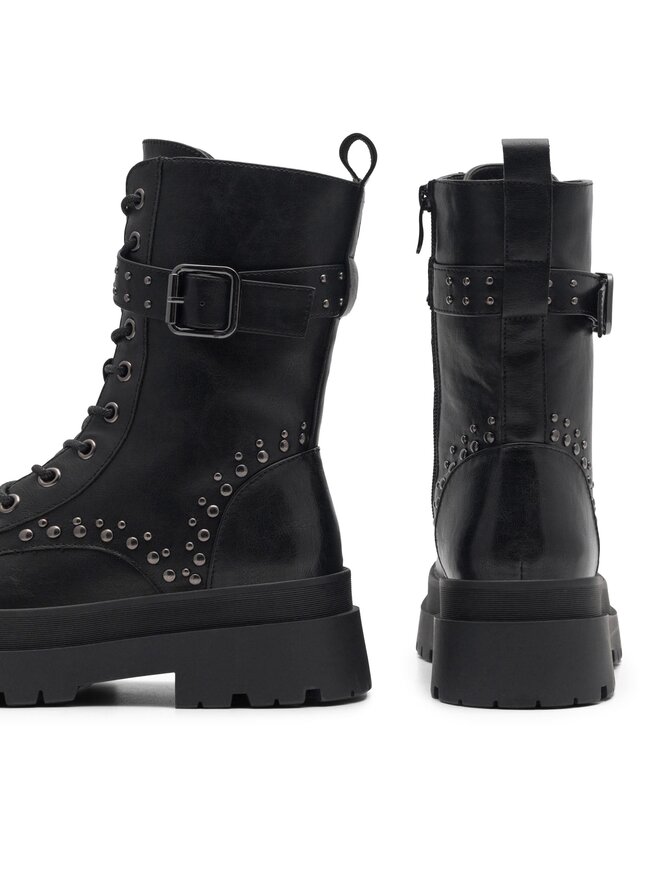 DeeZee Botine DeeZee AZZURRA WSF508-01 Negru