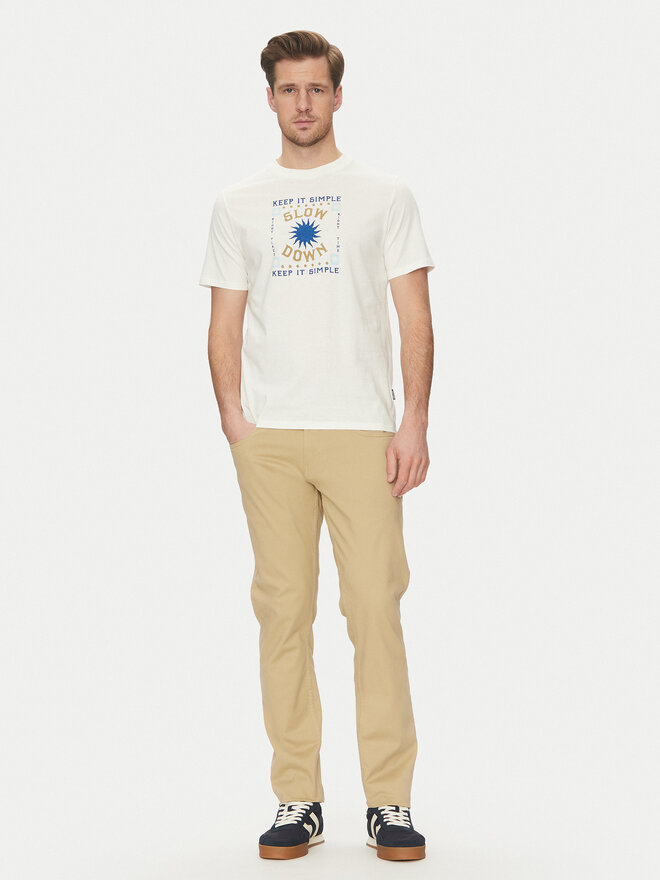 Blend Blend Camiseta 20718311 Blanco Regular Fit