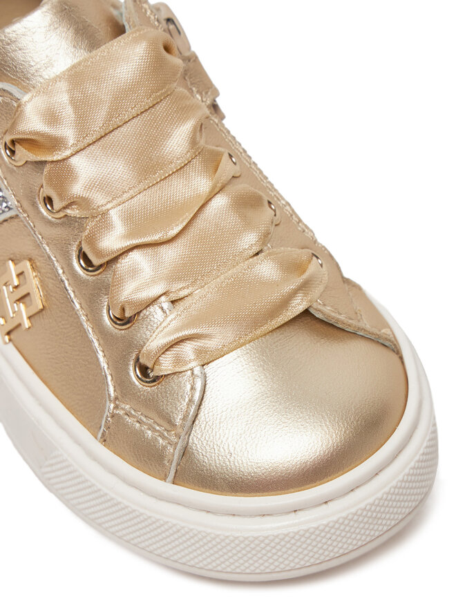 Tommy Hilfiger Sneakers Tommy Hilfiger Sneaker Bassa Allacciata T1A9-33932-0829 S Goldfarben