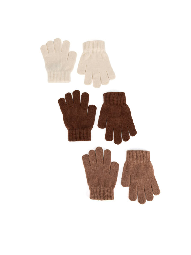 Action Boy Γάντια Action Boy 8K6-001-AW24 (3-PACK) Καφέ