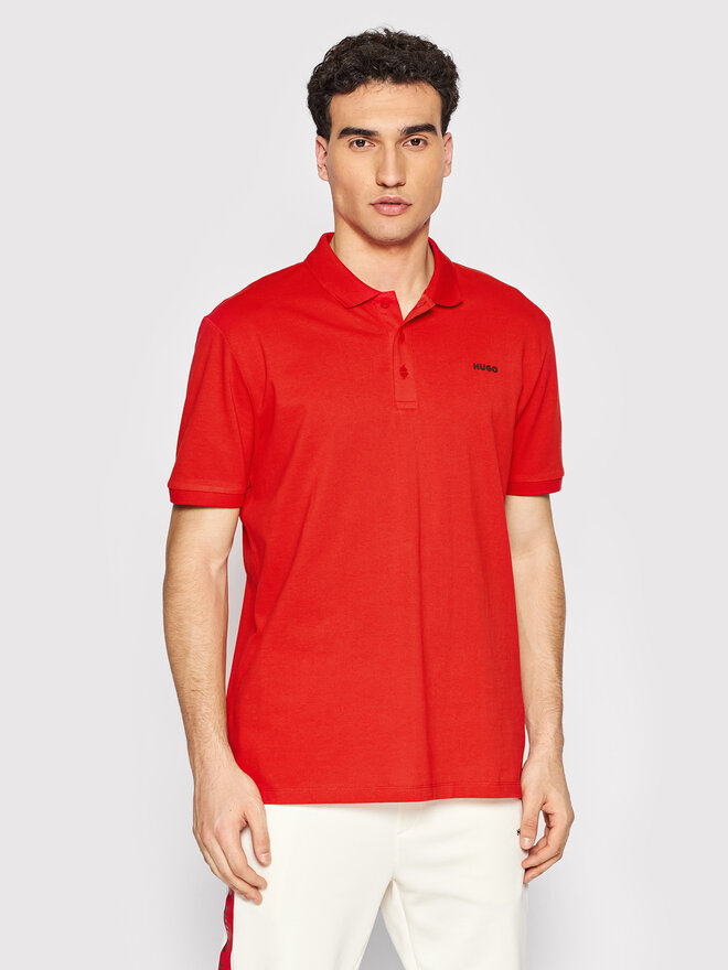 HUGO Hugo Поло Donos222 50466182 Червоний Regular Fit