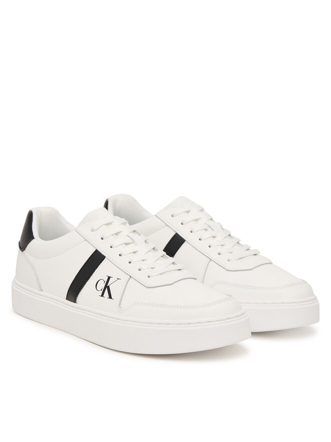 Calvin Klein Sneakers Calvin Klein Classic Cups Lace Lth Emb Tongue HM0HM02237 Weiß