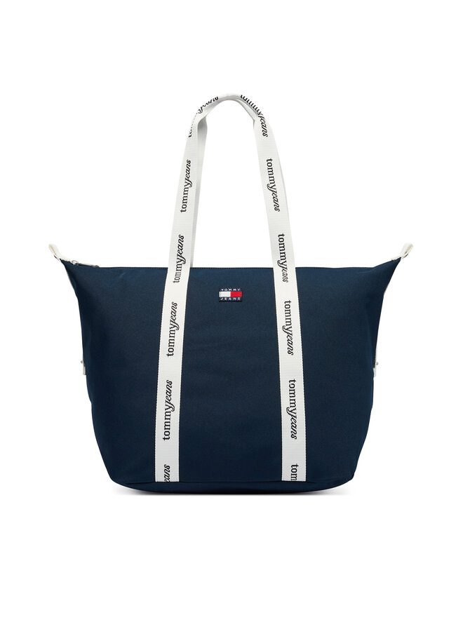 Tommy Jeans Handtasche Tommy Jeans Tjw Ess Daily Tote AW0AW18461 Dunkelblau