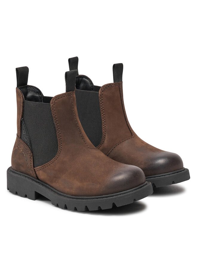 Geox Botines planos Geox J Shaylax Boy J16FAA 00045 C0582 M Marrón