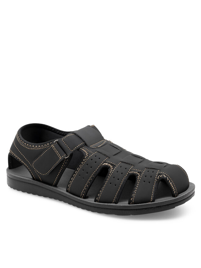 Lanetti Sandály Lanetti MSS20504-01 Černá