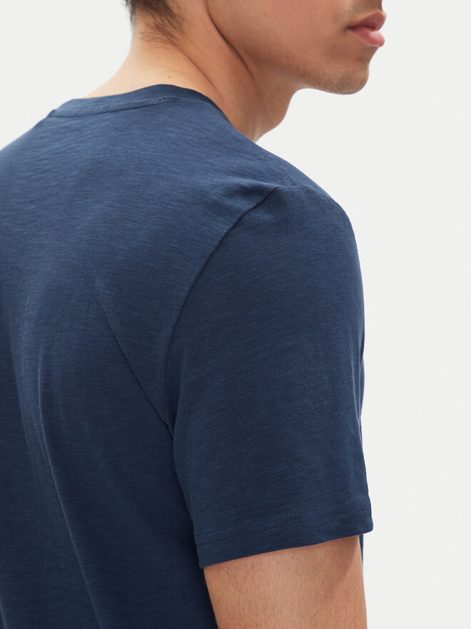 Mustang Mustang T-Shirt Austin 1016490 Dunkelblau Regular Fit