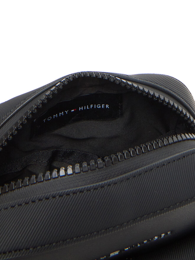 Tommy Hilfiger Плоска сумка Tommy Hilfiger Th Foundation Mini Reporter AM0AM13479 Чорний