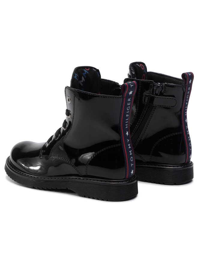 Tommy Hilfiger Stiefel Tommy Hilfiger Lace-Up Bootie T4A5-30445-0765 M Schwarz