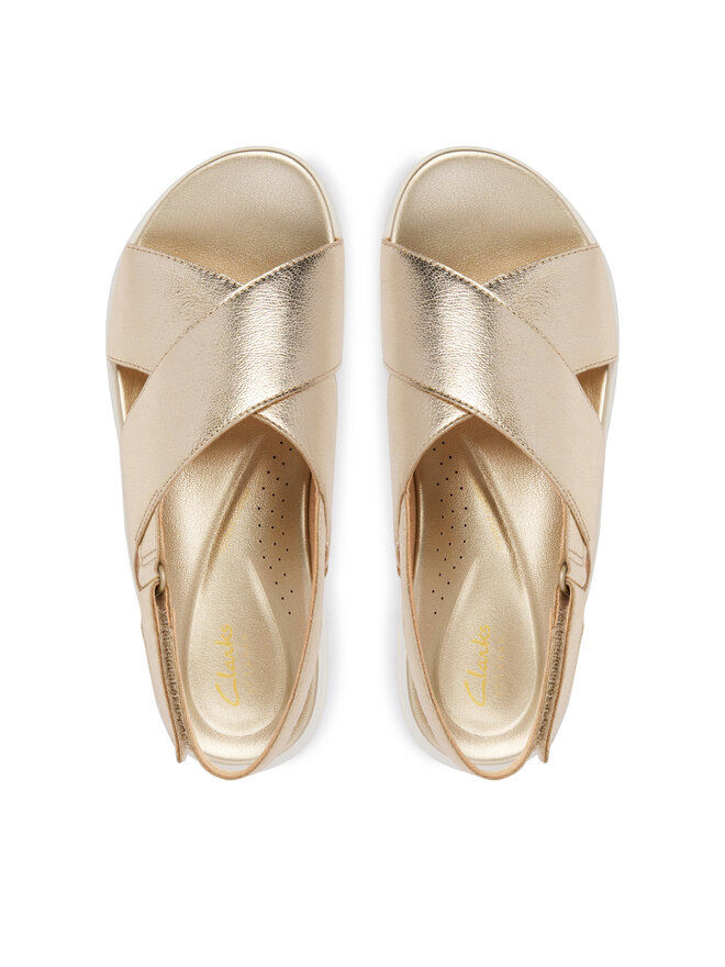 Clarks Босоніжки Clarks DashLite Wish 26185882 Золотий
