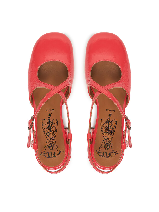 Fly London Туфлі Fly London Carkfly P145481 Червоний