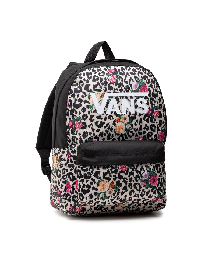Mochila vans leopardo negra shop