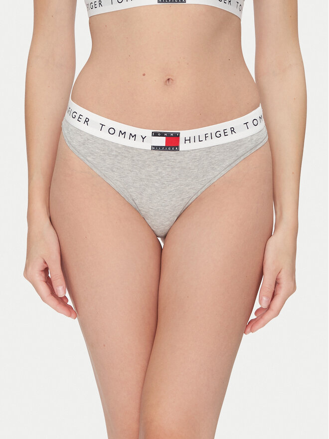 Tommy Hilfiger Tommy Hilfiger Στρίνγκ UW0UW06039 Γκρι