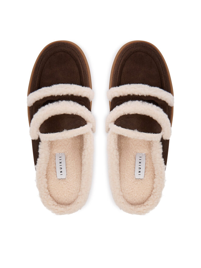 Inuikii Pantoletten Inuikii Mule Wool 1004.017.0011 Braun