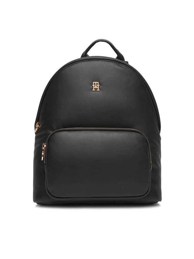 Tommy Hilfiger Rucksack Tommy Hilfiger Popette Soft Dome AW0AW17652 Schwarz