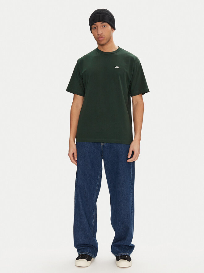 Vans Vans Marškinėliai Left Chest II VN000P1P Žalia Loose Fit