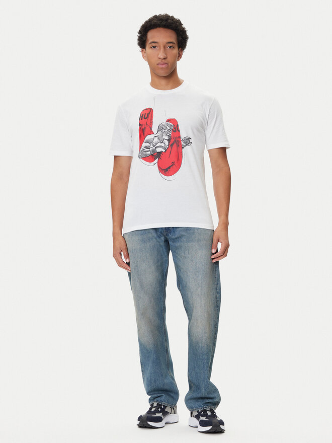 HUGO HUGO Camiseta Diboxer 50542560 Blanco Regular Fit