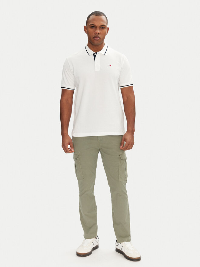 Tommy Jeans Tommy Jeans Polo majica DM0DM20745 Bela Regular Fit