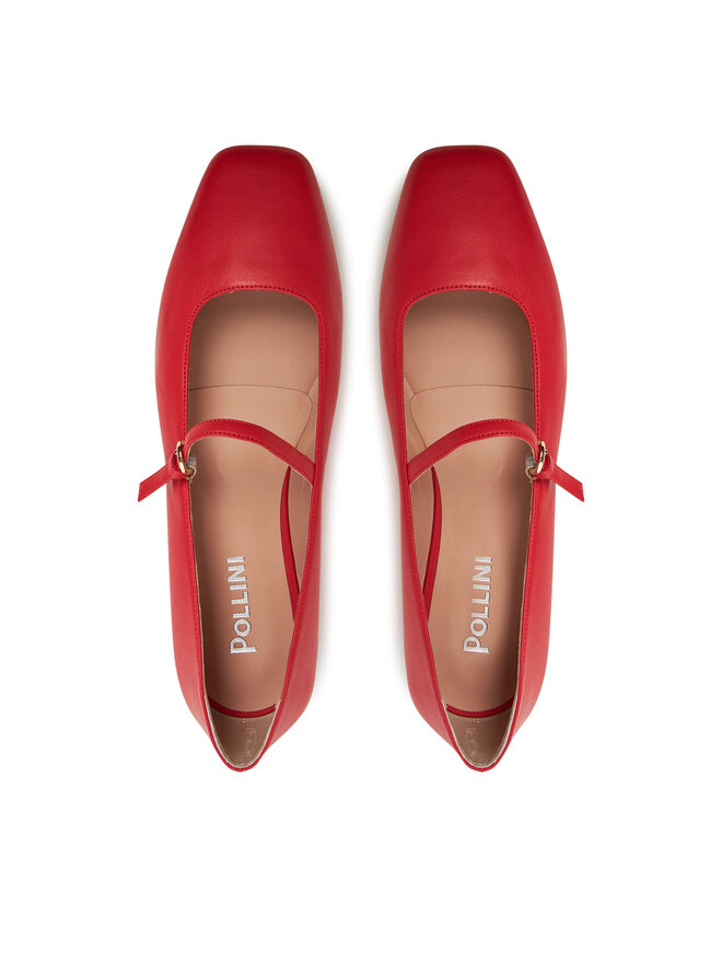 Pollini Baleriny Pollini SA11051C0MTE0501 Czerwony