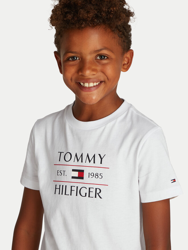 Tommy Hilfiger Tommy Hilfiger Camiseta KB0KB09538 D Blanco Regular Fit